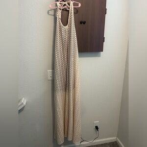 Large Judith March Cream Crochet Halter Dress - gorgeous!!!!!